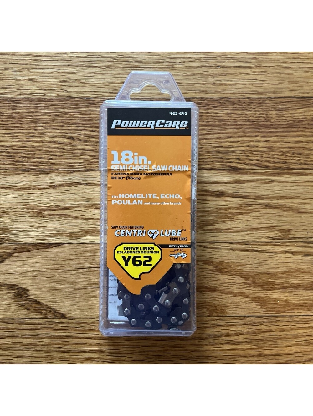 Lot Of 2 Power Care 18” Semi Chisel Saw Chain - 462-643 Y62 - NEW